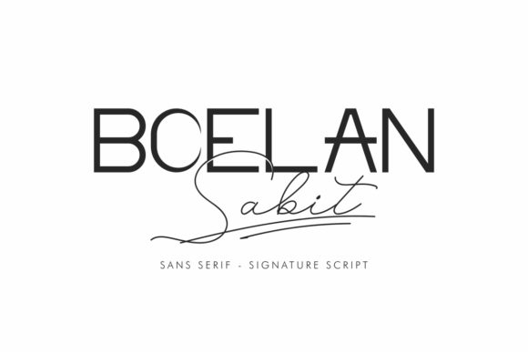 Boelan Sabit Font Poster 1