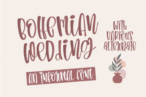 Bohemian Wedding Font