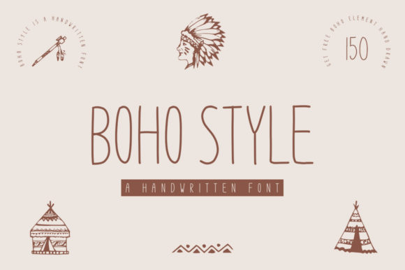 Boho Style Font Poster 1