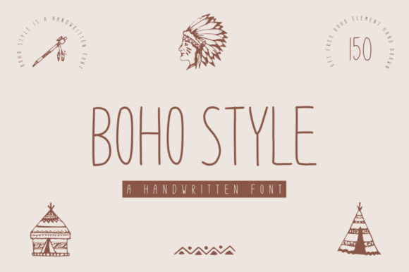 Boho Style Font Poster 1