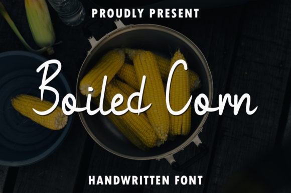 Boiled Corn Font Poster 1