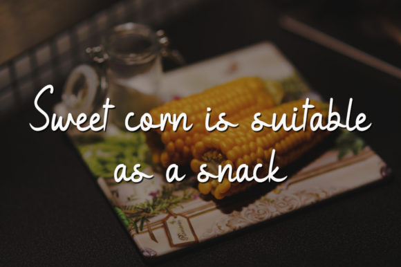 Boiled Corn Font Poster 2