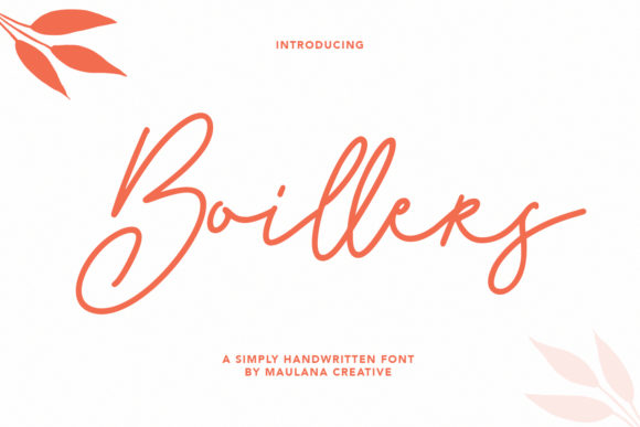 Boillers Font Poster 1