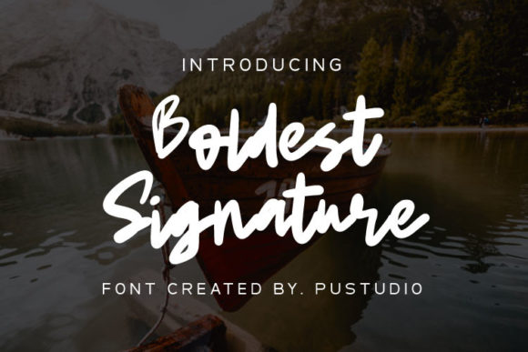 Boldest Signature Font Poster 1