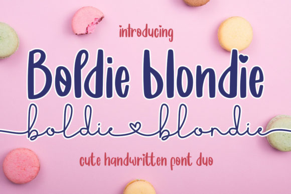 Boldie Blondie Font Poster 1