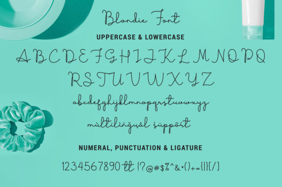 Boldie Blondie Font Poster 7