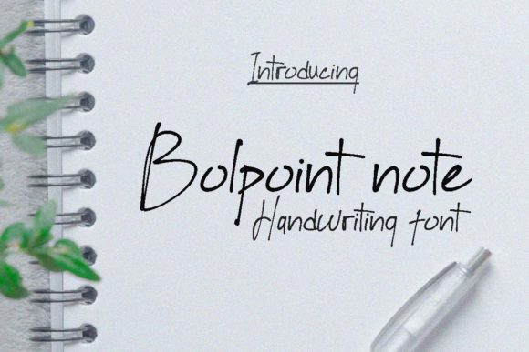 Bolpoint Note Font Poster 1