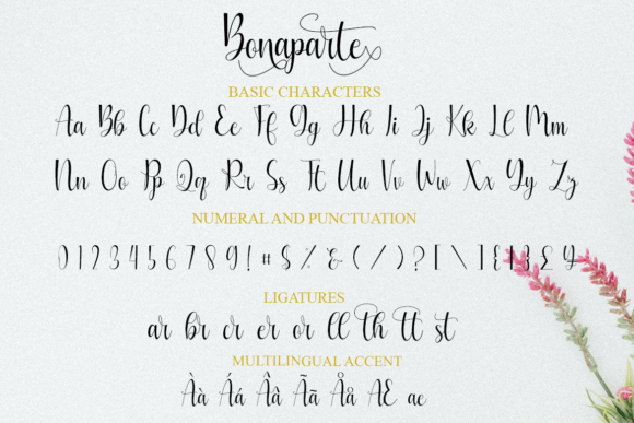 Bonaparte Font Poster 7