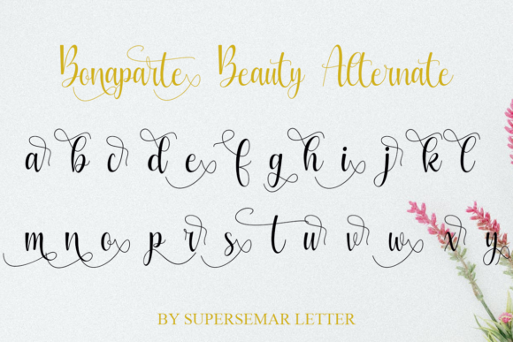 Bonaparte Font Poster 8