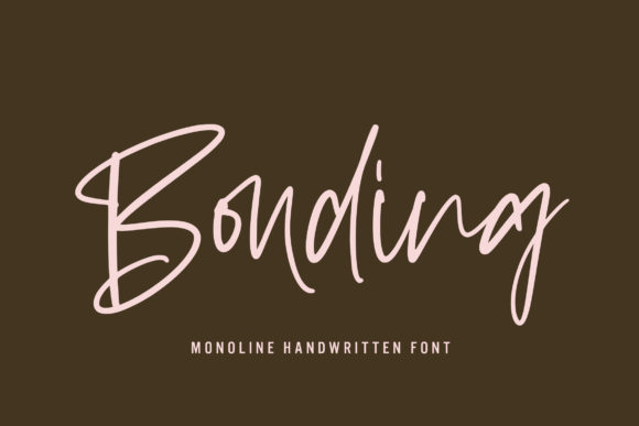Bonding Font Poster 1
