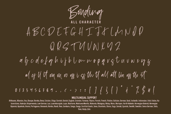 Bonding Font Poster 7