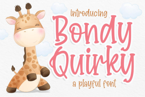 Bondy Quirky Font Poster 1