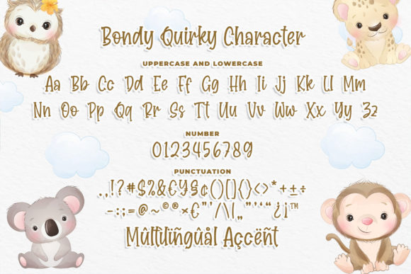 Bondy Quirky Font Poster 7