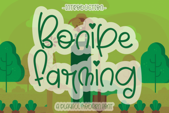 Bonipe Farming Font Poster 1