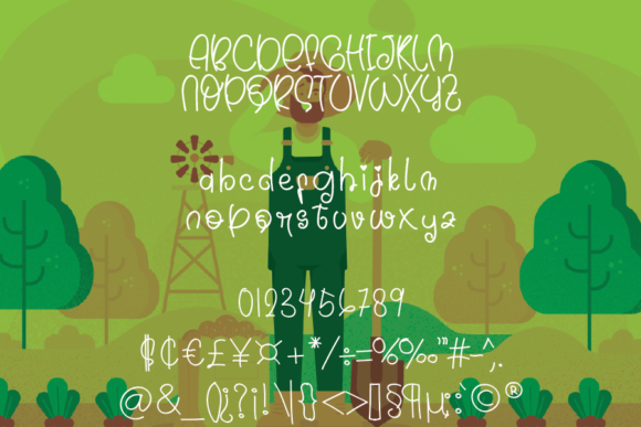 Bonipe Farming Font Poster 2