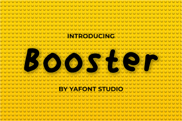 Booster Font Poster 1