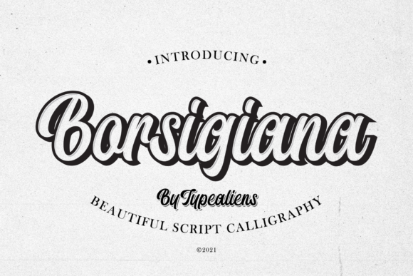 Borsigiana Font Poster 1