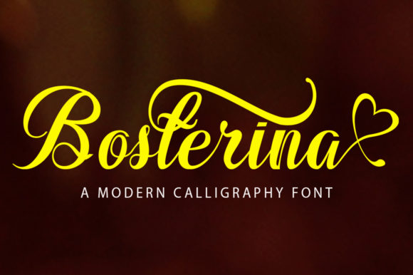 Bosterina Font Poster 1