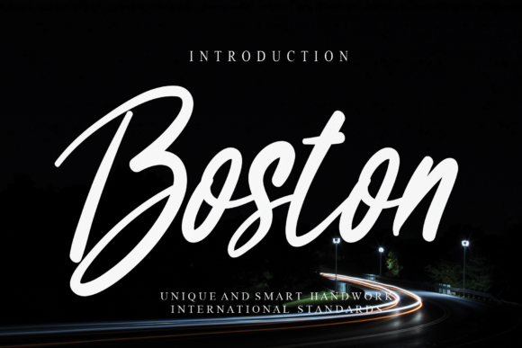 Boston Font Poster 1