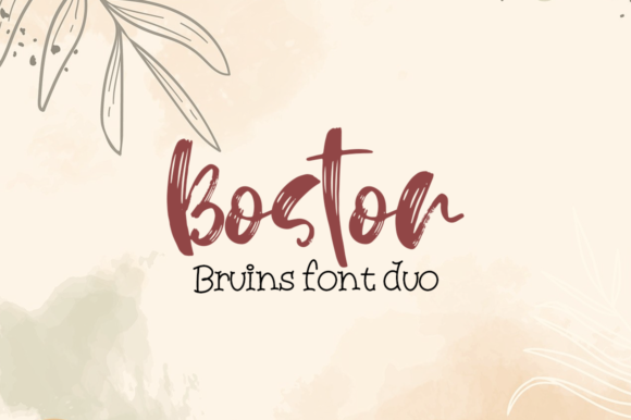 Boston Bruins Font Poster 1