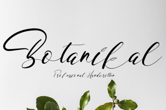 Botanikal Font Poster 1