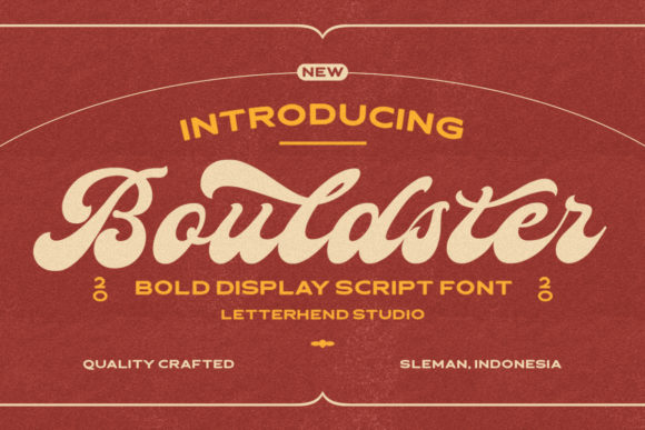 Bouldster Font Poster 1