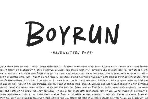 Boyrun Font Poster 1