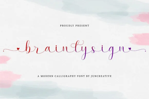 Brainlysign Font Brainlysign Font Poster 1