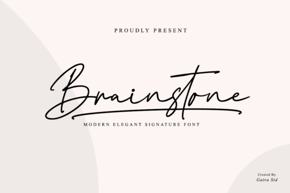 Brainstone Font Poster 1