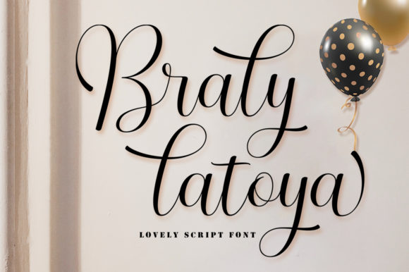 Braly Latoya Font Poster 1