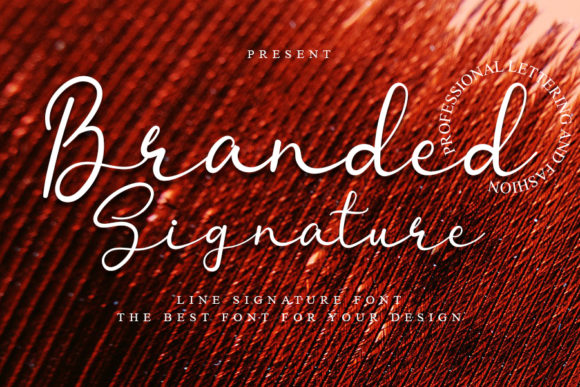 Branded Signature Font Poster 1