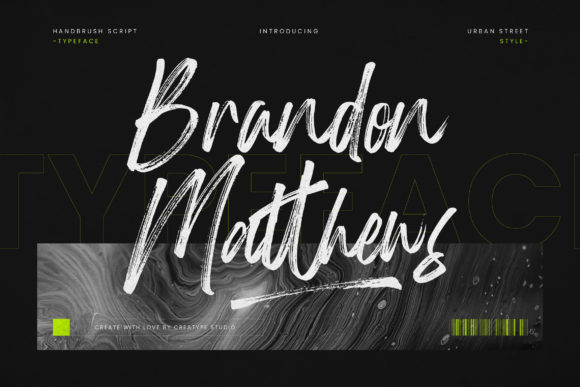 Brandon Matthews Font Poster 1