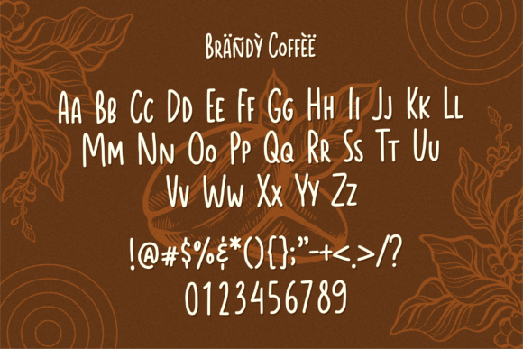 Brandy Coffee Font Poster 10