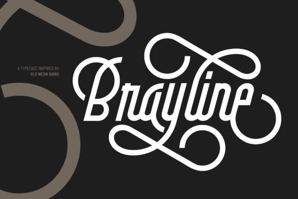 Brayline Font Poster 1