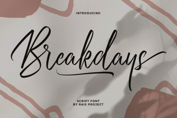 Breakdays Font Poster 1