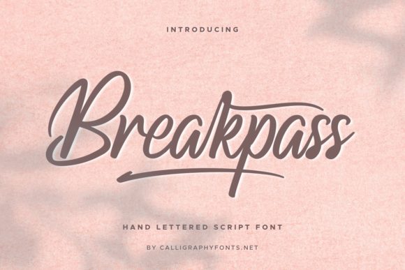 Breakpass Font Poster 1