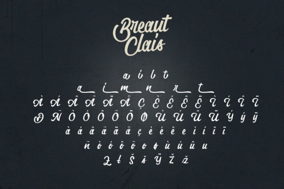 Breaut Clais Font Poster 9