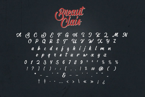 Breaut Clais Font Poster 10