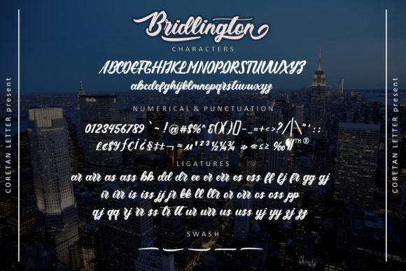 Bridlington Font Poster 3