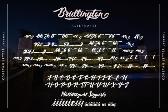Bridlington Font Poster 4