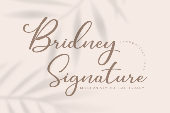 Bridney Signature Font Poster 1