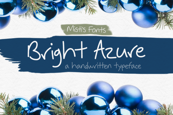 Bright Azure Font Poster 1