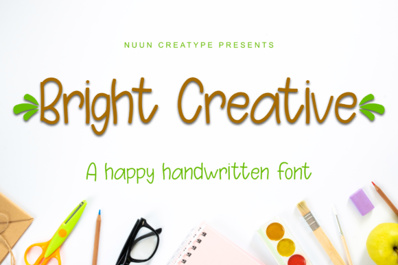 Bright Creative Font Poster 1