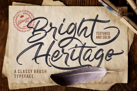 Bright Heritage Font Poster 1