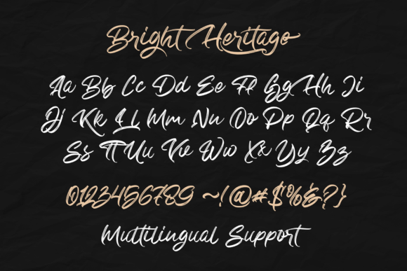 Bright Heritage Font Poster 9