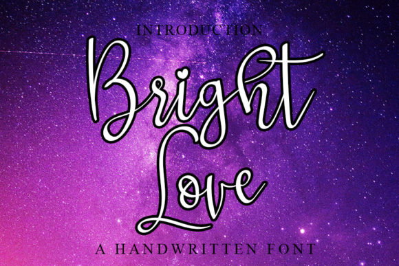 Bright Love Font Poster 1
