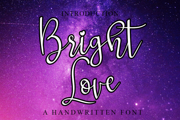 Bright Love Font Bright Love Font Poster 1