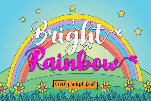 Bright Rainbow Font