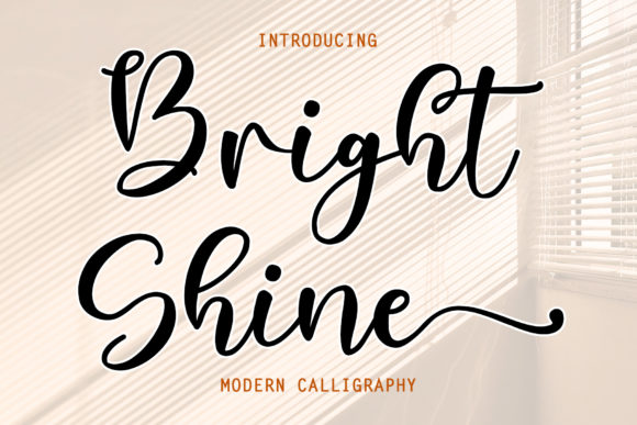 Bright Shine Font Poster 1