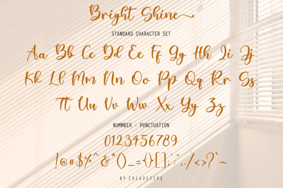 Bright Shine Font Poster 7